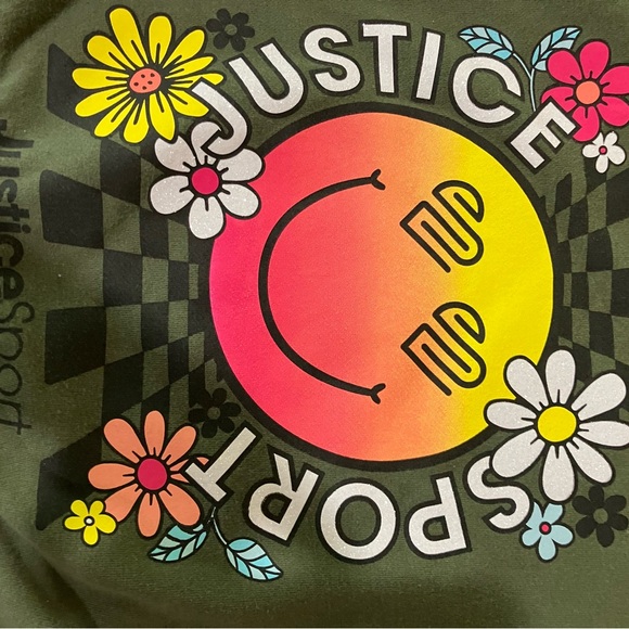 Girls size 5/6 Justice Sport sweat shirt - Picture 6 of 7